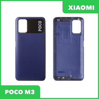 Задняя крышка корпуса для Xiaomi Poco M3, синяя